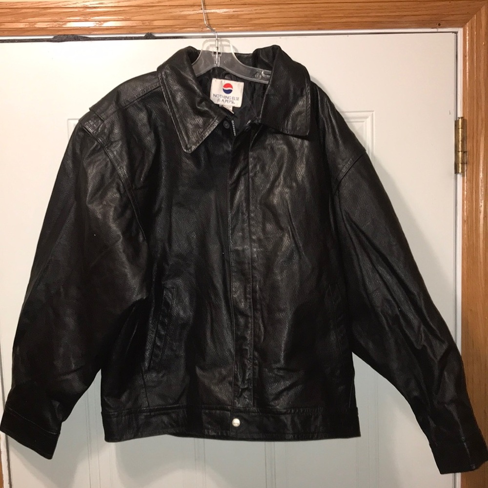 Vintage Pepsi‎ Leather Jacket L